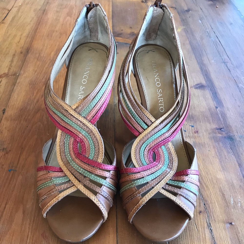 Franco Sarto Gloss Wedge Heel
